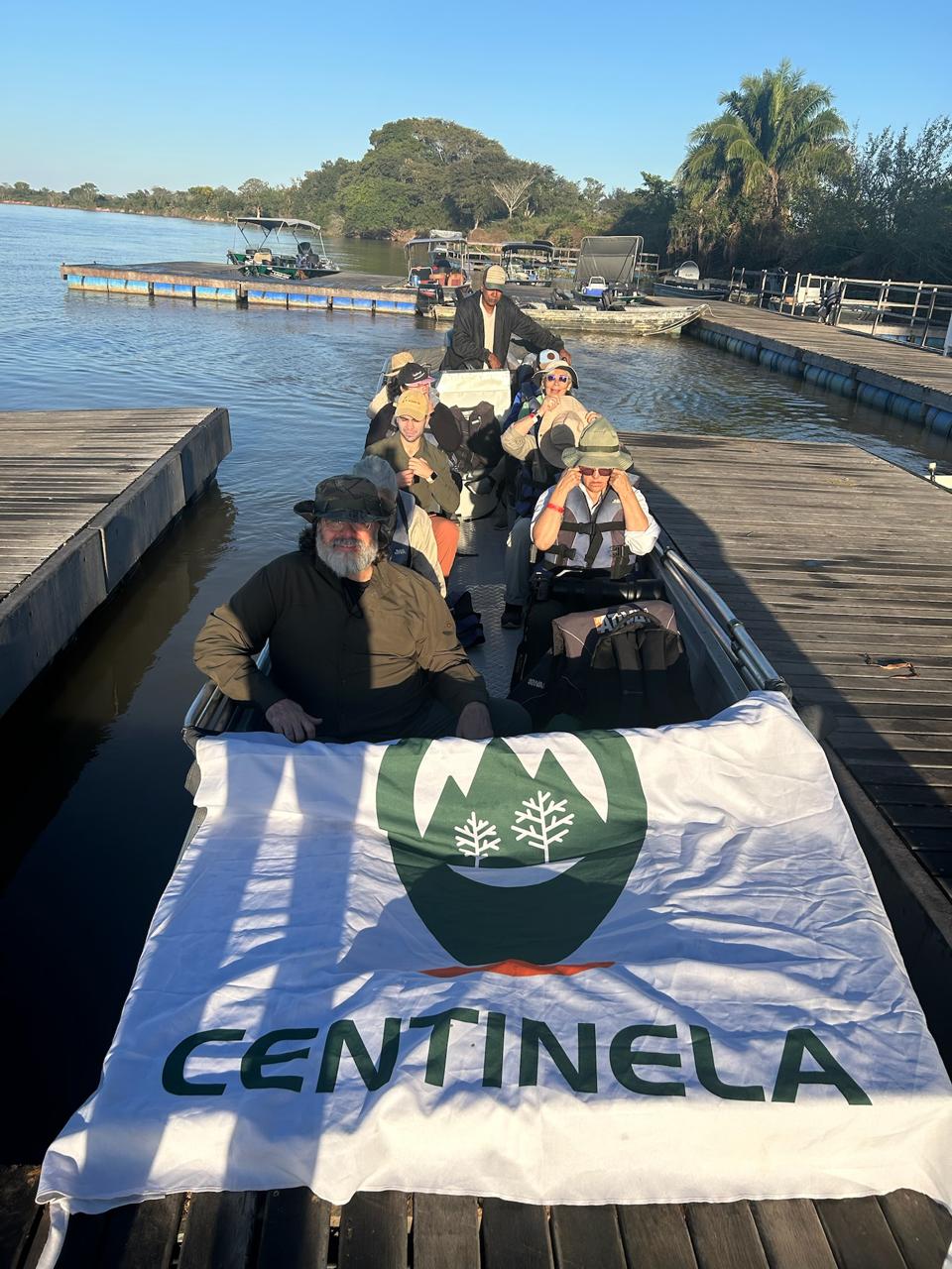 P&ocirc;r do sol nos alagados do Pantanal