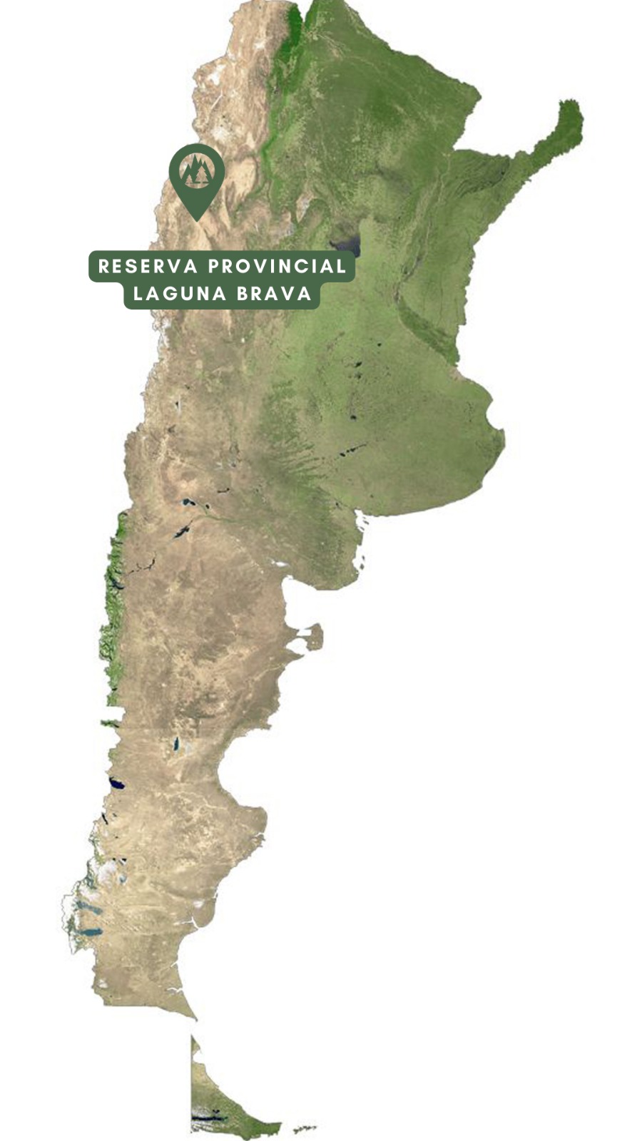 Mapa de Laguna Brava - La Rioja