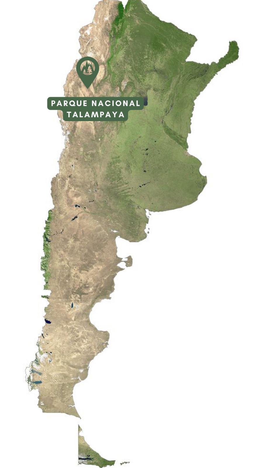 Mapa del Parque Nacional Talampaya - La Rioja