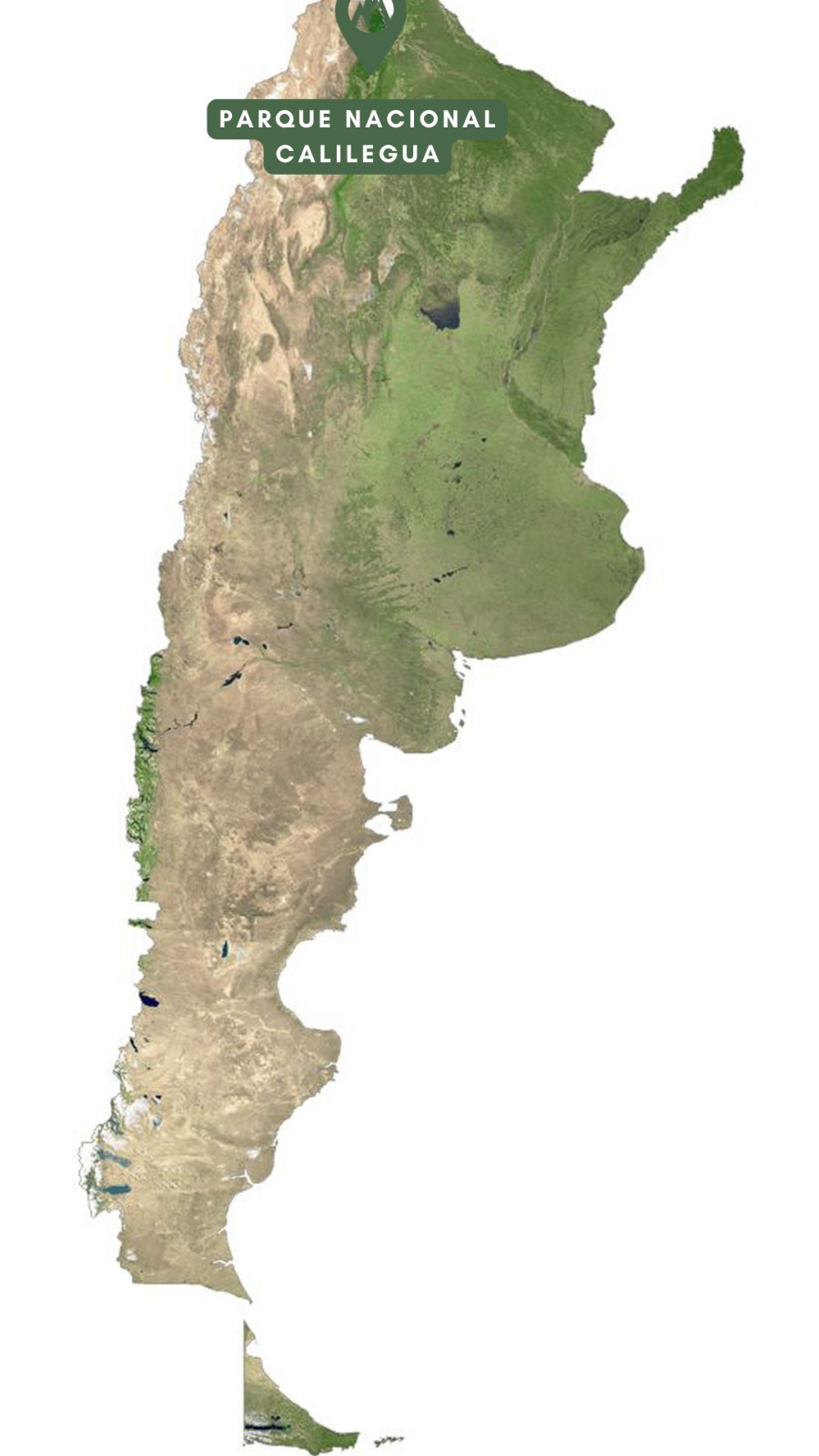 Mapa del Parque Nacional Calilegua