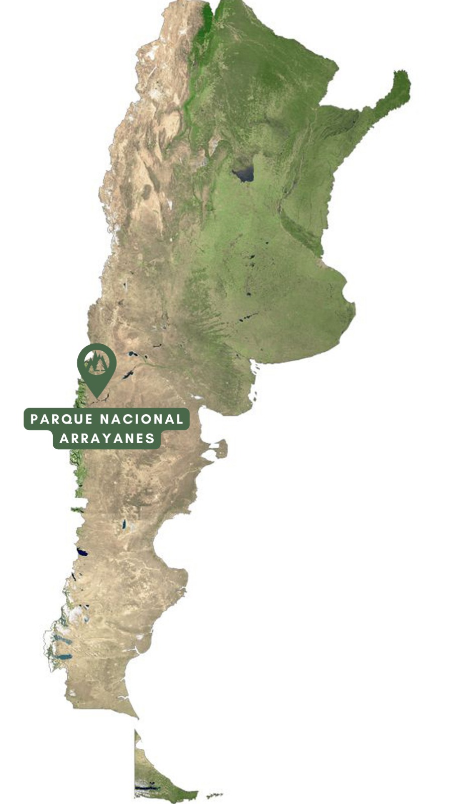 Mapa del Parque Nacional Los Arrayanes