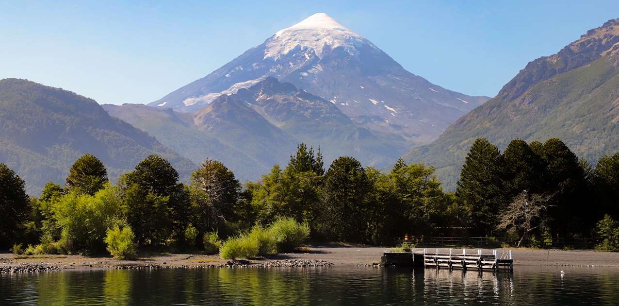 Volcán Lanín en el Parque Nacional Lanín
